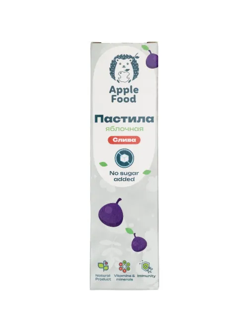 Пастила Apple Food слив_барб_гр_абр_клуб_лес.яг_виш_ябл (960г) 40гx24шт/уп