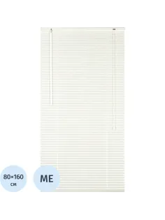 Жалюзи Комус Мебель алюминиевые 80x160см, белые