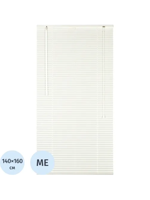 Жалюзи Комус Мебель алюминиевые 140x160см, белые