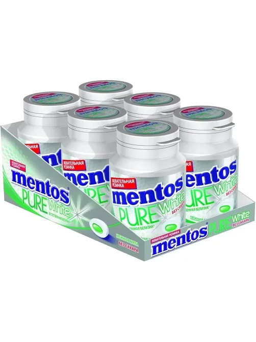 Жевательная резинка Mentos Pure Fresh Нежная Мята, 54г