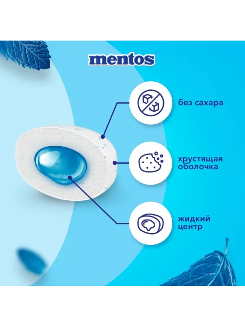 Жевательная резинка Mentos Pure Fresh вкус Свежая мята, банка, 100г