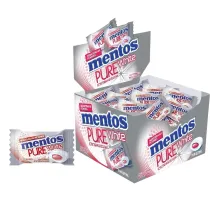 Жевательная резинка Mentos Mentos Pure White Клубника, 100 шт/уп