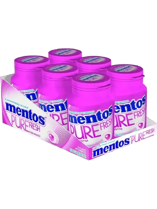 Жевательная резинка Mentos Pure Fresh Тутти-Фрутти, 54г