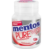 Жевательная резинка Mentos Pure White Клубника, 54г