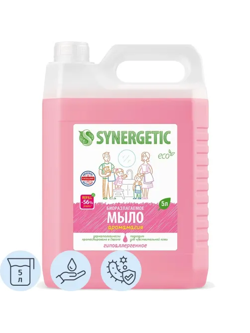 Мыло жидкое Synergetic Аромамагия 5л