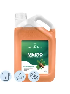 Мыло жидкое антибак хоз SIMPLE LINE 4 Needles, 3л