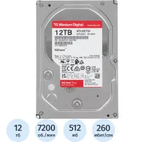 Жесткий диск WD Red Plus 12Tb SATA (WD120EFGX) 7200rpm 512Mb 3.5