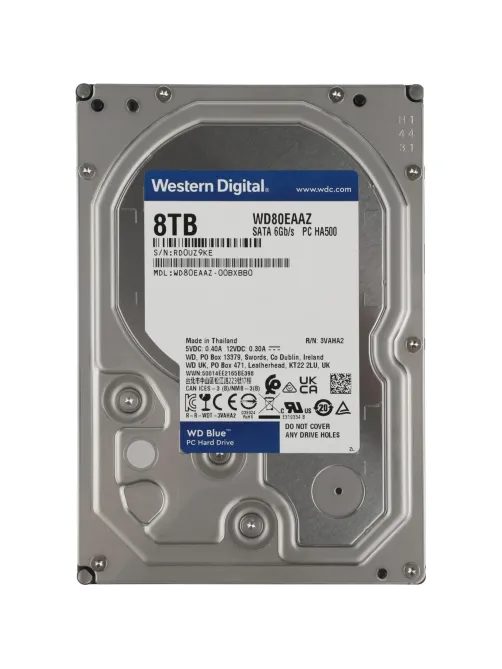Жесткий диск WD Blue 3.5 8TB SATA, 5640 rpm(WD80EAAZ)