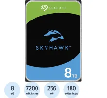 Жесткий диск Seagate SkyHawk 3.5 8TB 7200rpm 256MB SATA(ST8000VX009)