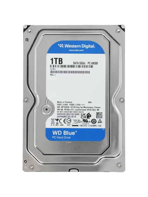 Жесткий диск WD Blue 3.5 1TB SATA 5400rpm(WD10EARZ)