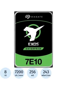 Жесткий диск Seagate Exos 8TB SATA 3.5 7200rpm 256Mb(ST8000NM017B)