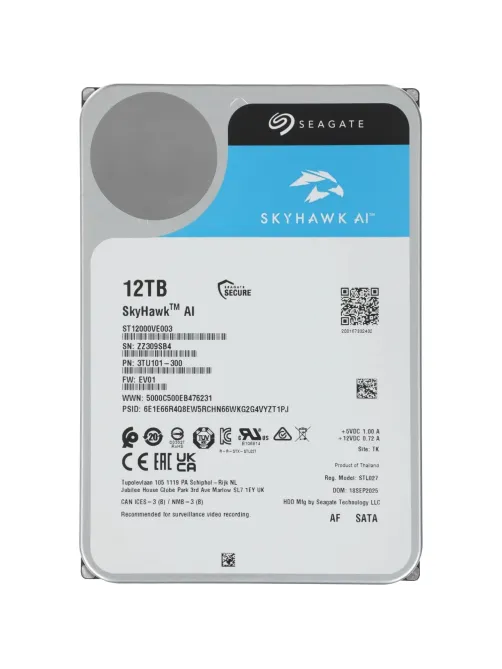 Жесткий диск Seagate SkyHawk AI 3.5 12TB SATA 7200rpm (ST12000VE003)