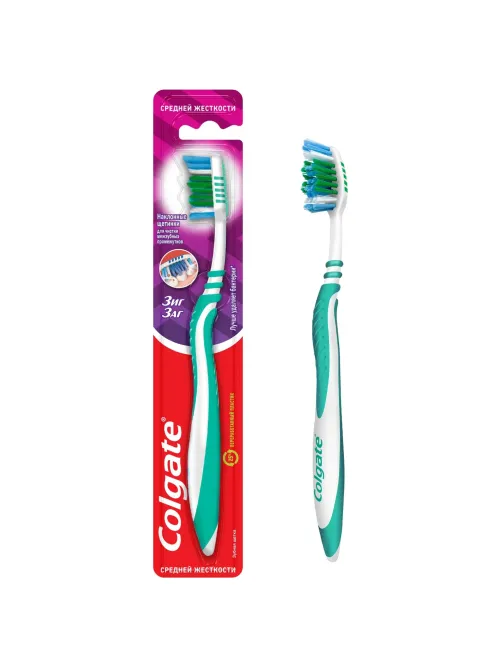 Зубная щетка COLGATE ЗигЗаг средней жесткости