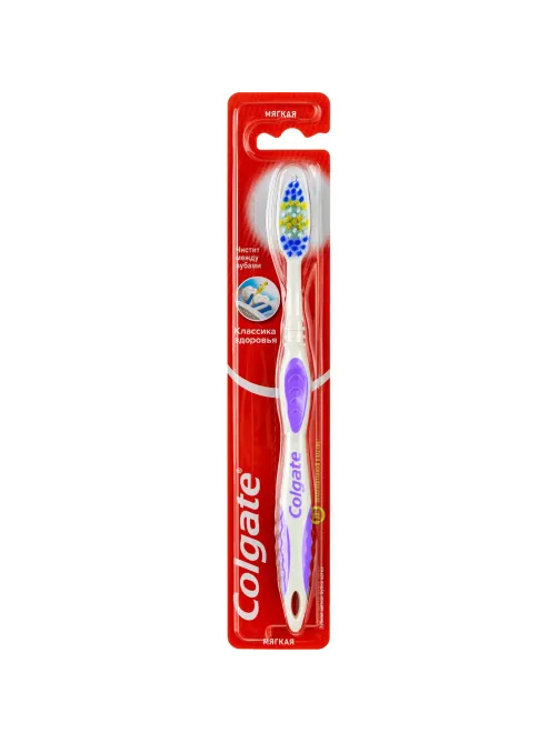 Зубная щетка COLGATE КЛАССИКА ЗДОРОВЬЯ мягкая  жест FVN50307