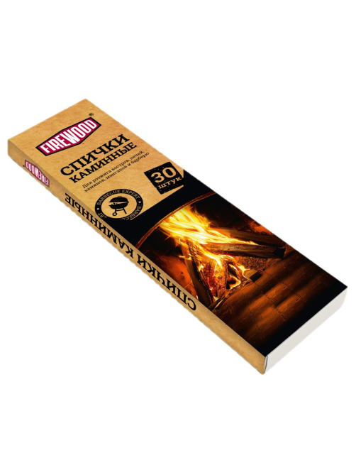 Спички каминные Firewood 21cм, 30шт