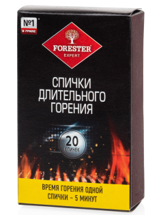 Спички длительного горения Forester, 20шт
