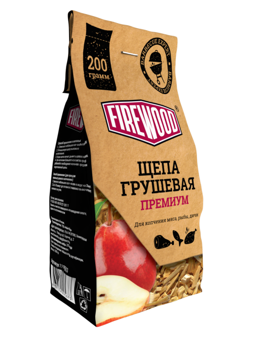 Щепа для копчения Firewood грушевая, 200г