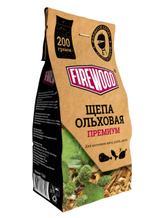 Щепа для копчения Firewood Премиум ольховая, 200г