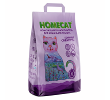 Наполнитель Homecat Горная свежесть комкующийся, 6л