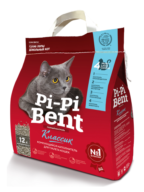 Наполнитель Pi-Pi Bent Classic комкующийся, 5кг