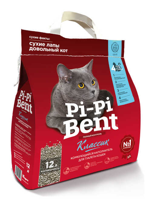 Наполнитель Pi-Pi Bent Classic комкующийся, 5кг