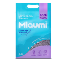 Наполнитель Miaumi Тофу комкующийся с лавандой, 6л