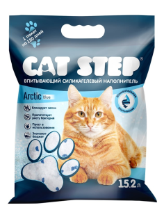 Наполнитель Cat Step Arctic Blue силикагелевый, 15.2л