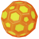 Мяч 1Toy Moon Ball пятиугольник, 5см