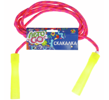 Скакалка 1Toy с пластиковыми ручками, 2.2м
