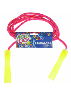 Скакалка 1Toy с пластиковыми ручками, 2.2м