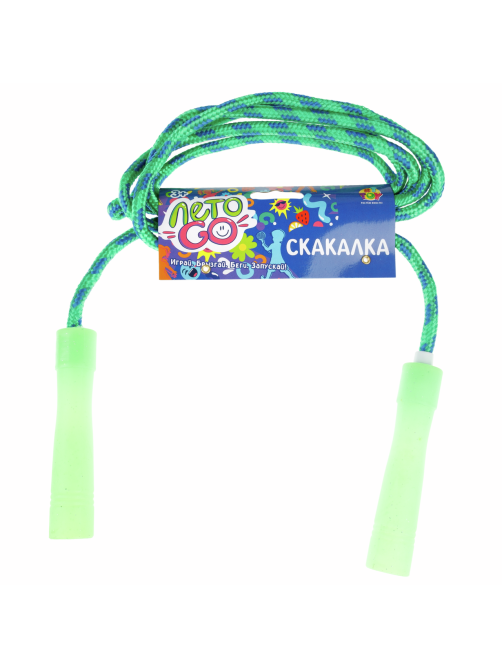 Скакалка 1Toy с пластиковыми ручками, 2.2м
