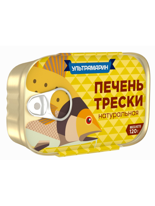 Печень трески Ультрамарин натуральная, 120г