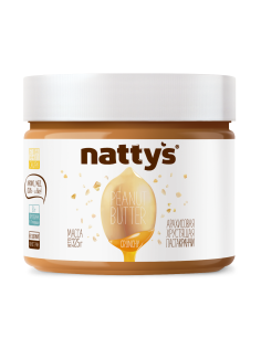 Арахисовая паста Nattys Crunchy хрустящая с медом, 325г
