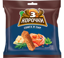 Сухарики 3 корочки семга и сыр, 100г