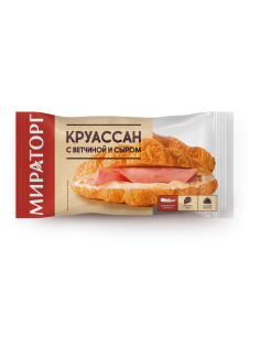 Круассан Мираторг с сыром и ветчиной, 110г