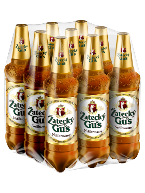 Пиво Zatecky Gus нефильтрованное, 1.35л