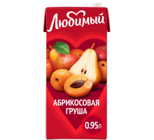 Напиток сокосодержащий Любимый Абрикосовая груша, 950мл