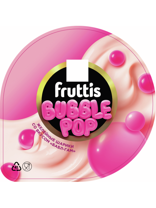 Продукт йогуртный Fruttis бабл гам 4.4%, 180г
