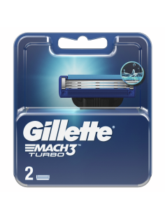 Кассета для бритвенного станка Gillette Mach3 Turbo, 2шт