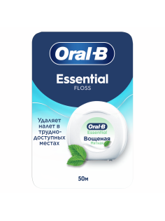 Зубная нить Oral-B Essential Floss мята, 50м