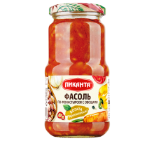 Фасоль белая Пиканта По-монастырски с овощами, 470г