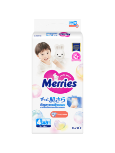 Подгузники Merries для детей 9-14кг размер L, 48шт