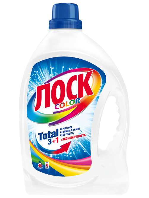 Гель для стирки Лоск Color 40 стирок, 2.6л