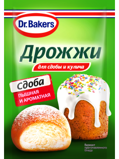 Дрожжи Dr.Bakers для сдобы и кулича, 8г