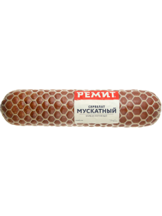 Колбаса Ремит Сервелат мускатный варено-копченая, ~400г