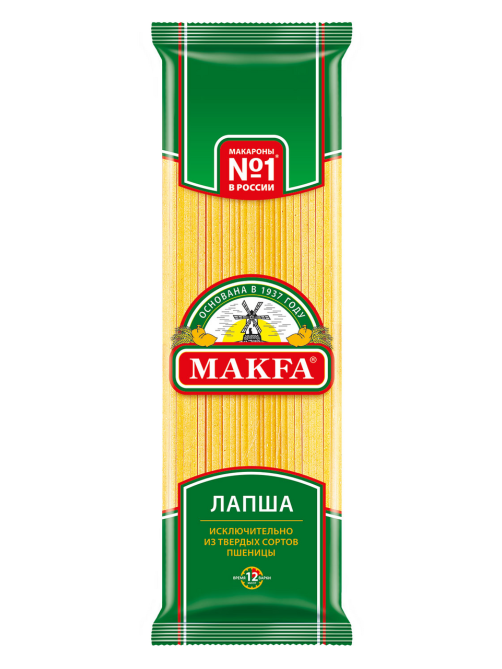 Макароны лапша Makfa длинные высший сорт, 450г