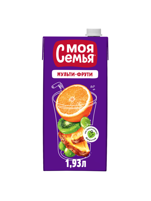 Напиток сокосодержащий Моя семья Мульти-фрутти, 1.93л
