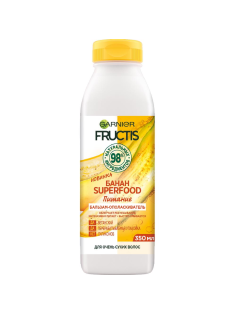 Бальзам-ополаскиватель для волос Garnier Fructis Superfood Банан питание для очень сухих волос, 350мл