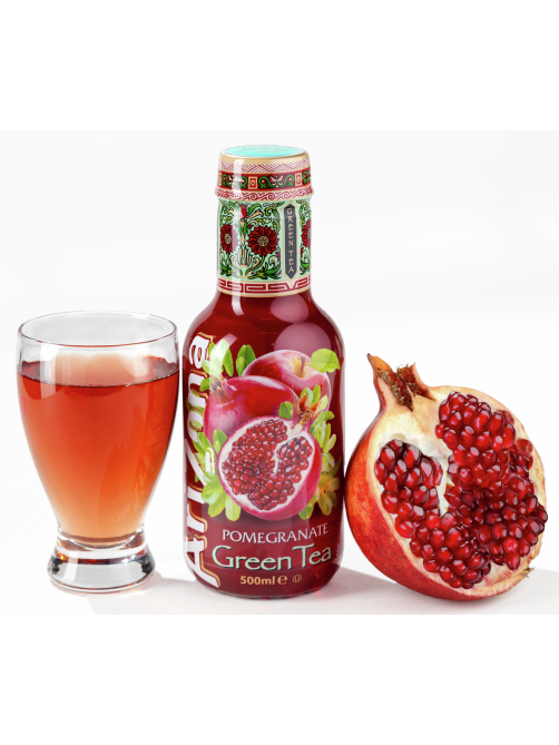 Холодный чай Arizona Гранат зеленый со вкусом граната, 500мл