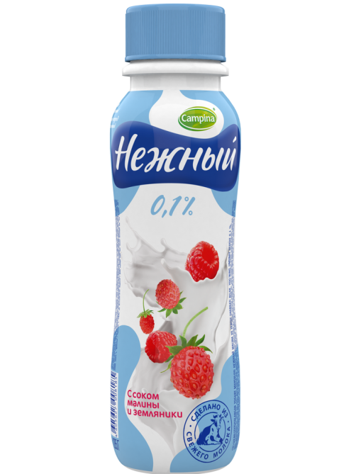 Йогуртный продукт Нежный малина-земляника 0.1%, 285г